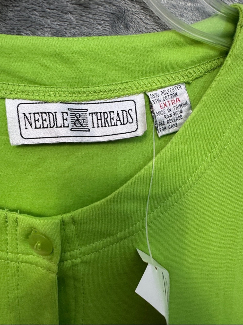 Needle & Thread XL Bright NEW Green Nautical Embroidered Cardigan Beach nautica - Picture 3 of 9